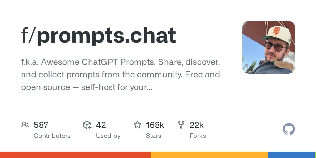 Prompts.chat: Tự động hóa công việc với bộ sưu tập câu lệnh AI